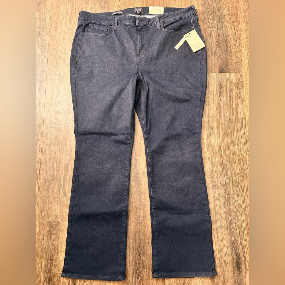 NYDJ Barbara‎ Bootcut Jeans 22W Dark Wash Denim Slimming LiftxTuck Classic NWT